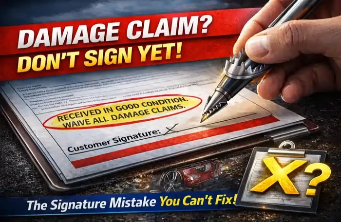 Can You File a Damage Claim After Signing for Your Car Delivery?